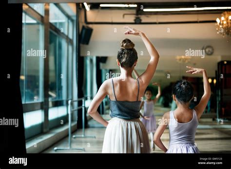 Ballet Ballerina Balance Posing Stretching Grace Concept Stock Photo ...