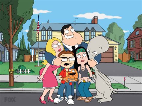 Solve American Dad cast jigsaw puzzle online with 300 pieces