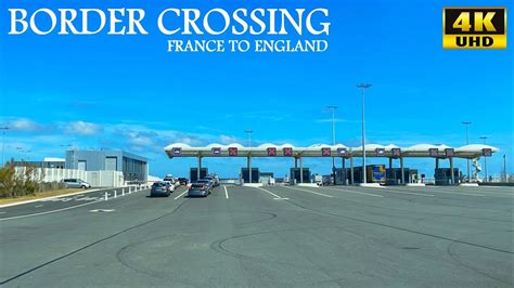 Border Crossing France (EU) to England (UK) - 4K UHD - Calais (FR) to Dover (GB)