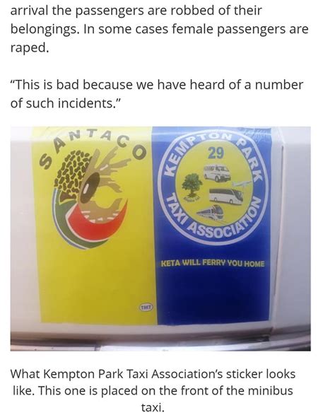 Kempton Park Taxi Rank News - Umgosi | Kempton Park