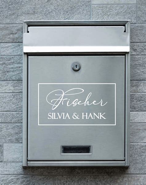 Personalized Mailbox Decal, Custom Family Address Decal, Letterbox ...