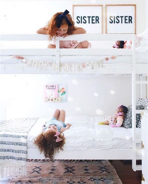 sweet sisters // bunk beds | Girls room diy, Shared girls room, Girly room