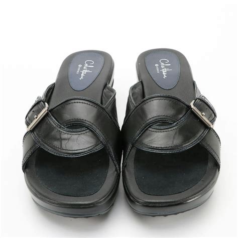 Cole Haan Air Darby Slides, SoftWalk Modesto Leather Slip-On Clogs, New ...