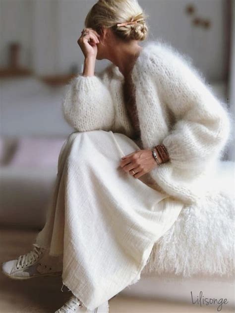 Le total look blanc en hiver - Le Dressing Idéal | Fashion, Cardigan ...