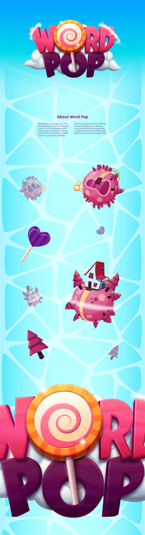 Word Pop Game on Behance