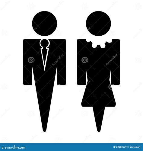Signe d'homme et de femme illustration de vecteur. Illustration du gens ...
