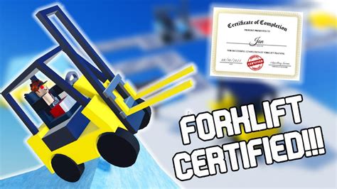 I COMPLETED FORKLIFT CERTIFIED OBBY (Full Walkthrough)