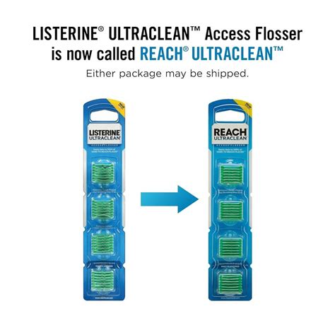 REACH Listerine Ultraclean Access Flosser Refill Heads, Mint, 1 Pack ...