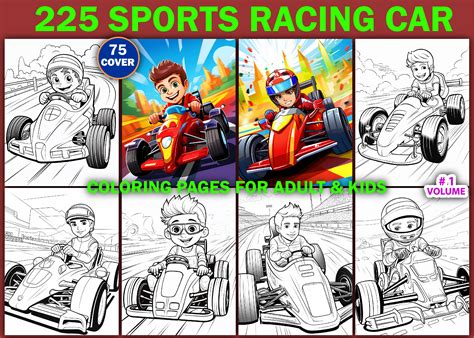 225 Sports Racing Car Coloring Pages Graphic by Sobuj Store · Creative ...
