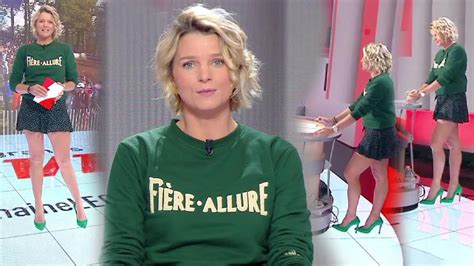 FRANCE PIERRON SUBLIME EN MINI JUPE ET TALONS 😍😍 - YouTube