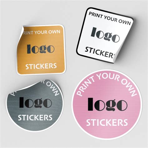 Personalised Business Name Logo Image Text Vinyl Craft Stickers ...