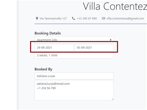 Booking Confirmation Template | Print, Save or PDF