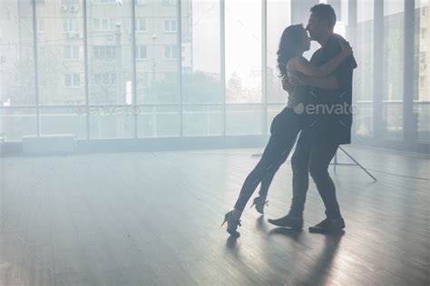 Kizomba dancers showing their passion for dancing kizomba in front a ...