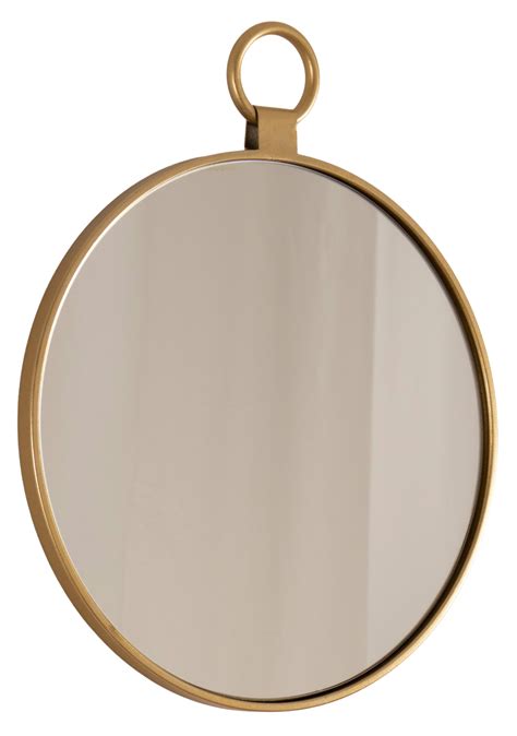 Miroir mural Latorre diamètre 30 cm laiton - Miroirs muraux et miroirs ...