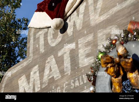 Disney California Adventure Cars Land Christmas Lights Stock Photo - Alamy