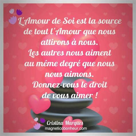 L'amour de soi.... | Citation, Phrase magnifique, Amour