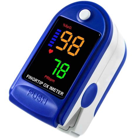 Fingertip Pulse Oximeter Blood Oxygen Monitor Pulse Ox, Heart Rate and ...