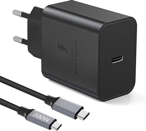 Chargeur USB C Rapide 45W pour Samsung Galaxy S23 Ultra/S22+/S21/S20 Fe ...
