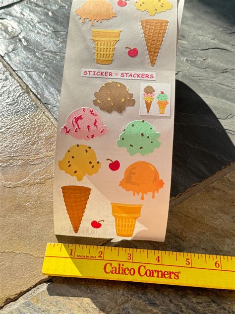 Mrs. Grossman’s Sticker Stacker Ice Cream Cones Rare Stickers ...