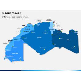 Maghreb Map for PowerPoint and Google Slides - PPT Slides