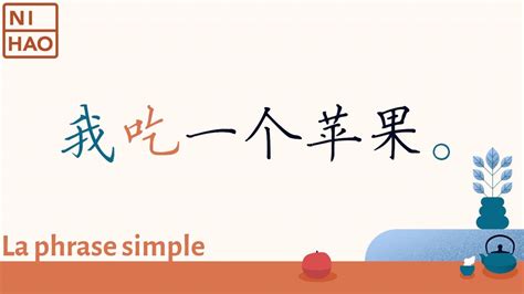 La phrase simple en chinois