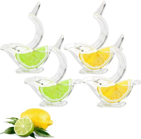 Manual Lemon Juicer, Acrylic Manual Lemon Slice Squeezer, Portable ...