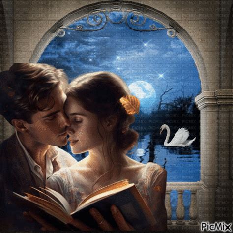 Couple romantique - Vintage. - GIF animé gratuit - PicMix