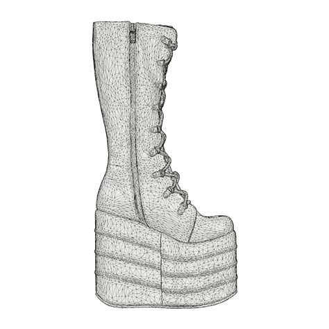 Blocky Boots 3D model | CGTrader