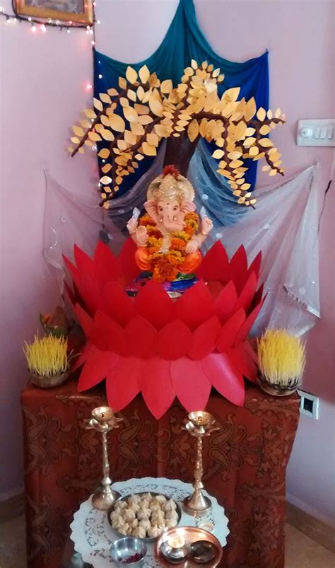 My Home's Eco-Friendly Ganpati 2014..... Made from mountboard ...