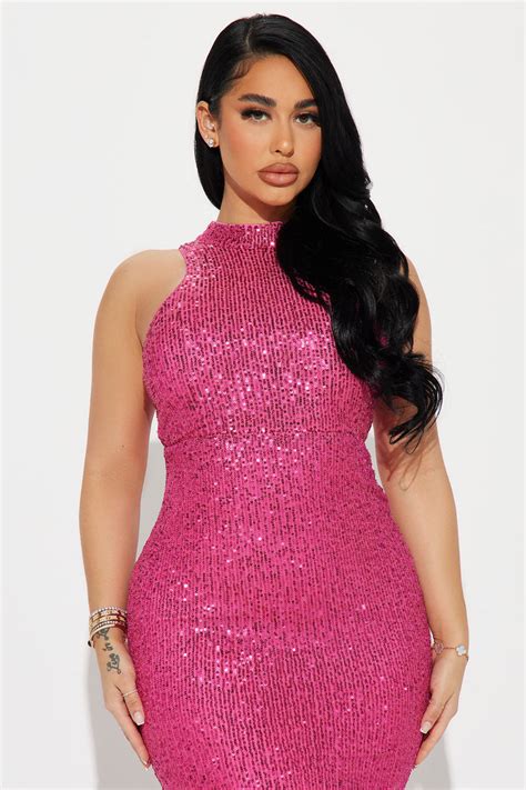 Sharon Sequin Maxi Dress - Hot Pink | Fashion Nova, Dresses | Fashion Nova