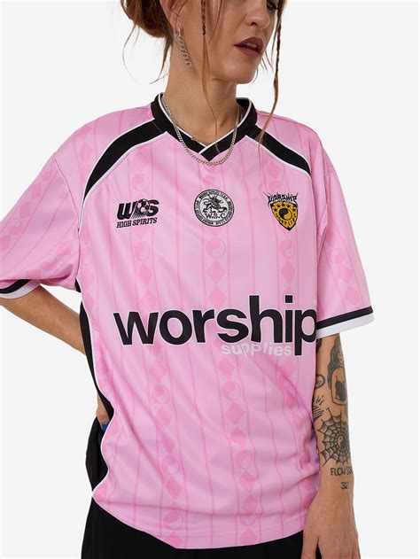 Worship Player V-Neck Football Jersey Bubblegum Pink