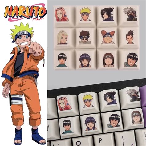 12pcs-Anime-Naruto-Keycaps-PBT-Sublimation-Decoration-Personality ...