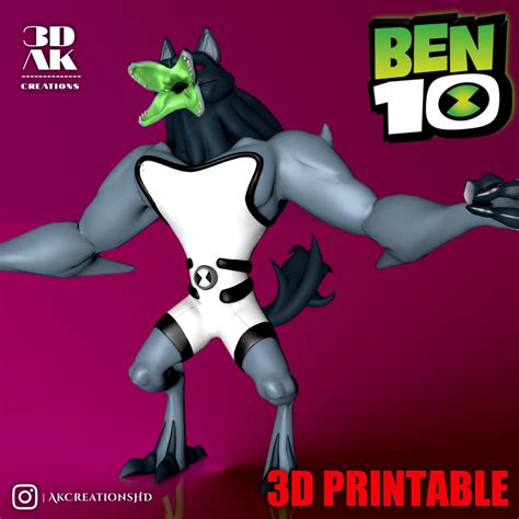 Fichier 3D Ben 10 Classic - BenWolf | Action Pose・Modèle pour ...