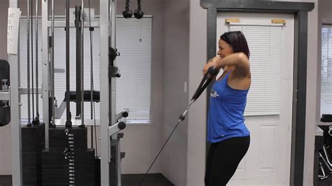 Gym Cable Rope High Pull - YouTube
