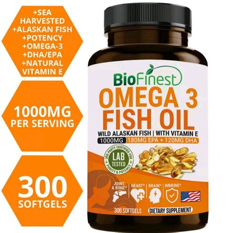 Biofinest Omega Fish Oil Mg Softgels Health Nutrition