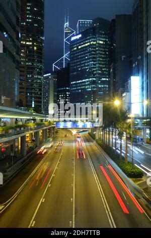 Busy Traffic In Hong Kong Stock Photo Alamy