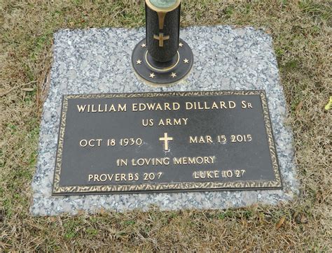 William Edward Dillard Sr Find A Grave Memorial