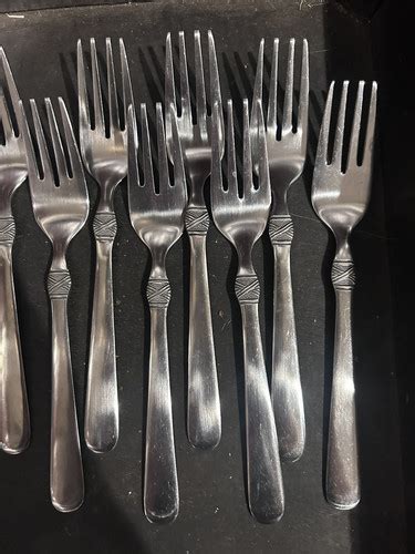 Cambridge Hallie Pattern SS Flatware Lot Of 18 Pcs Knife Forks