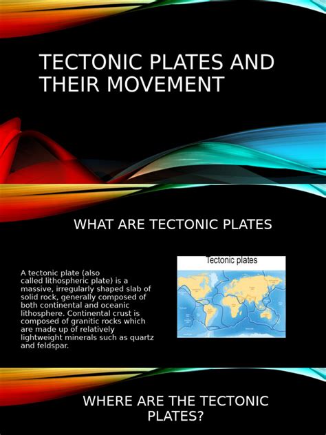 Tectonic plates and their movement | PDF | Plate Tectonics | Crust ...