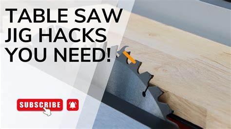 Table Saw Jig Hacks For Perfect Edgebanding YouTube