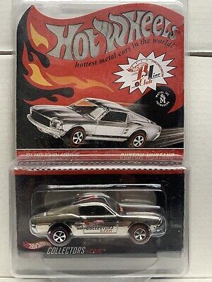 Hot Wheels RLC Club Exclusive Custom Mustang 1 Of 5000 Chrome With Red