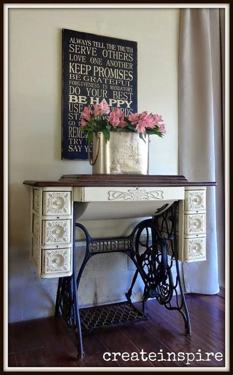 Pin By Glendy Arce On Variedad Old Sewing Machine Table Singer