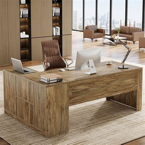 Amazon Tribesigns 71 L Shaped Executive Desk Large Computer