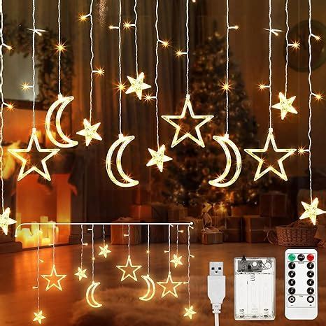 Ramadan Decorations Light Maproti Star And Moon String Lights