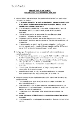 Tema Domercantil Apuntes De Clase Pdf