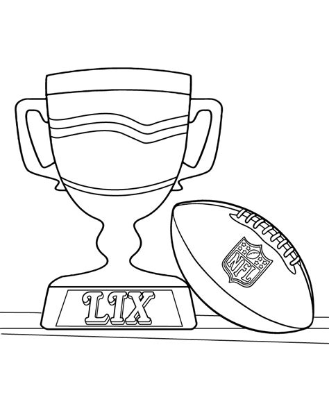 Free Super Bowl Coloring Page