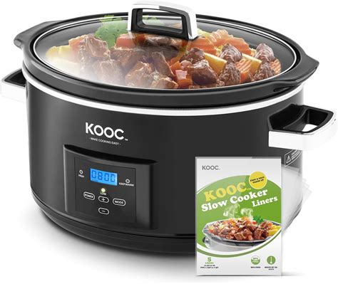 NEW LAUNCH KOOC 8 5 Quart Programmable Slow Cooker Larger Than 8