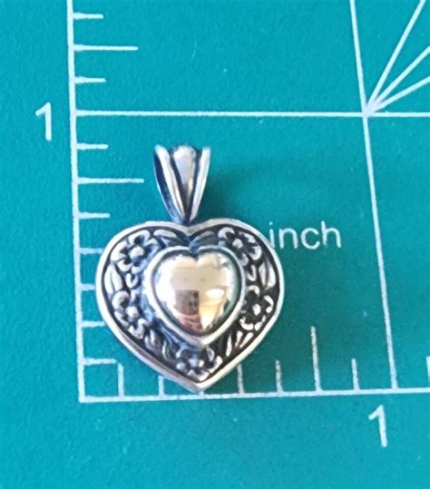 Retired James Avery Petite Heart Of Gold Pendant Ja Box Ebay