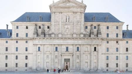 El Escorial Monastery And The Valley Of The Fallen From Madrid Spain