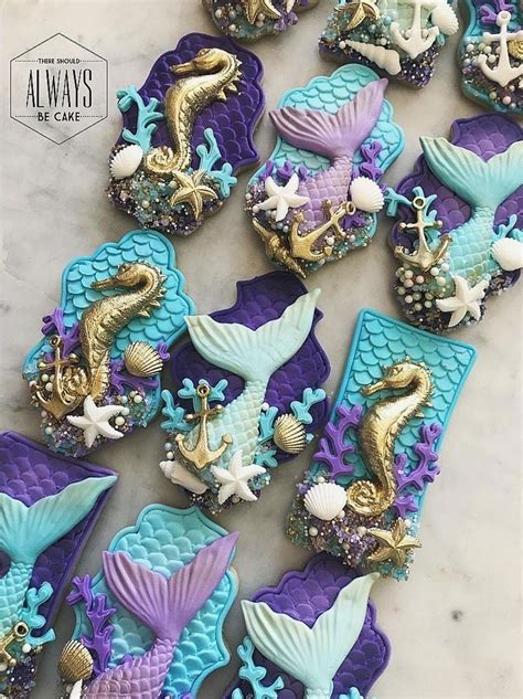 Pin By Marcy Macpherson On Pics I Like Mermaid Cookies Mermaid